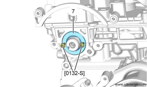 Снятие-установка : Сальники двигателя 2.3. Сальник распределительного вала