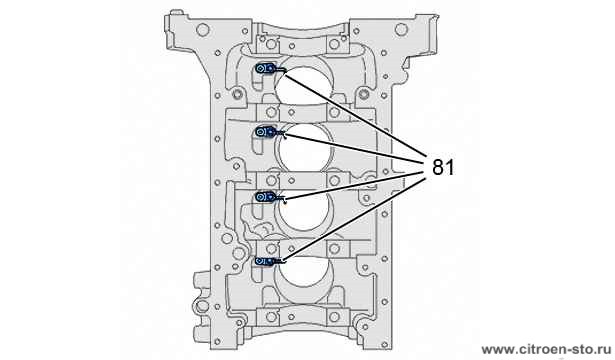 Демонтаж : Двигателя DW10BTED4 12. Разборка узлов в сборе шатунов/поршней