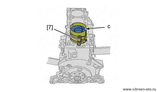 Сборка : Двигатель 6. Поршней с шатунами в сборе