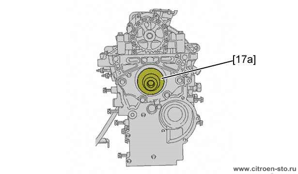 Сборка : Двигатель 11. Сальник коленчатого вала  (со стороны привода ГРМ)