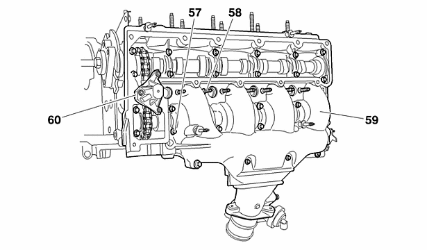 Демонтаж : Двигателя DW10 2.4. Головка цилиндров (двигатель DW10ATED4)