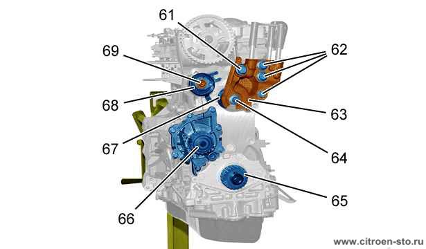Сборка : Двигателя DW12 1.21. Газораспределение