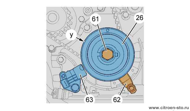 Сборка : Двигатель 4.4. Ремень привода ГРМ